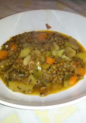 Una foto de Lentejas vegetarianas