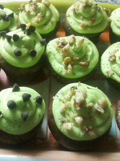 Una foto de Cupcakes con ganache de chocolate