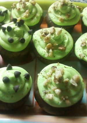 Una foto de Cupcakes con ganache de chocolate