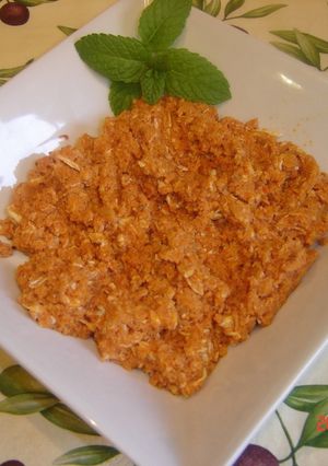 Una foto de Huevos revueltos con tomate