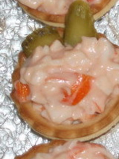 Una foto de Tartaletas: Barquitos de gambas