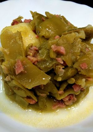 Una foto de Judías verdes rehogadas con jamón