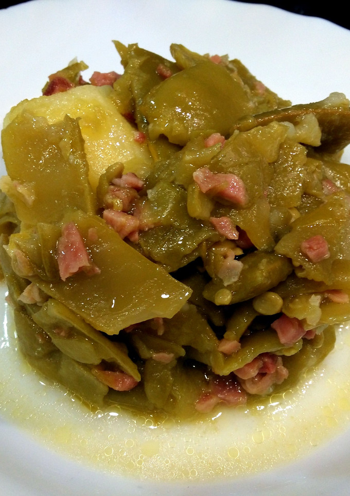 Una foto de Judías verdes rehogadas con jamón