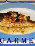 Dorada a la sidra con frutos secos