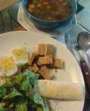 Tofu con salsa de vegetales