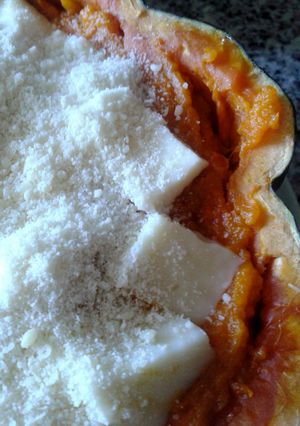 Una foto de Zapallo relleno con carne