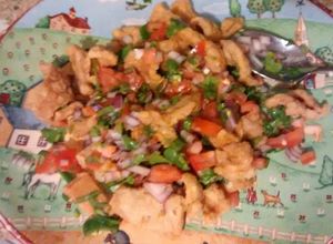 Una foto de Botana con chicharrón de cerdo
