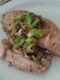 Pollo con puerro