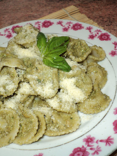 Una foto de Corbatitas al pesto