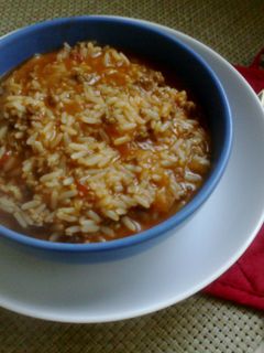 Una foto de Guiso de arroz con carne
