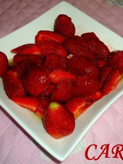 Una foto de Fresas con miel