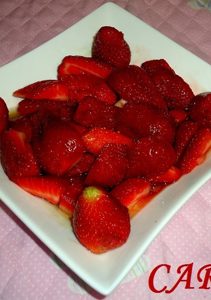 Una foto de Fresas con miel