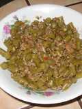 Picadillo de vainicas (Judias verdes) y carnita molida