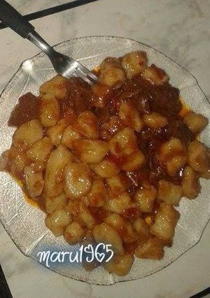 Una foto de Ñoquis de papa caseros