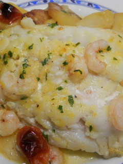 Una foto de Filete de bacalao al horno