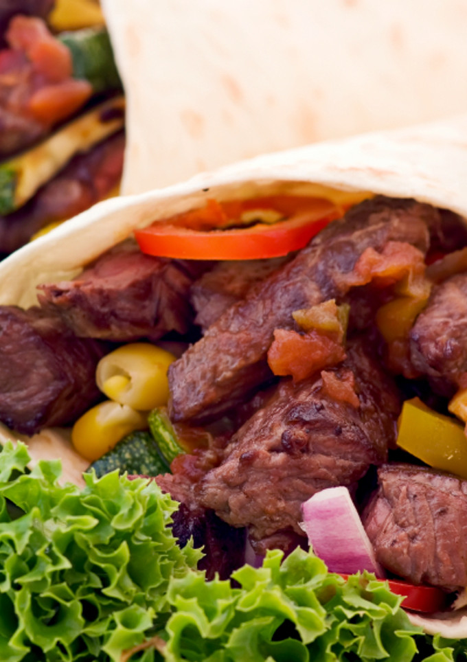 Una foto de Fajitas wrap