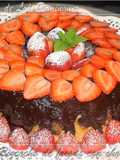 Strawberry and Chocolate Cake