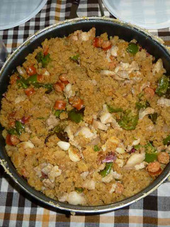 Una foto de Migas de harina con naranja