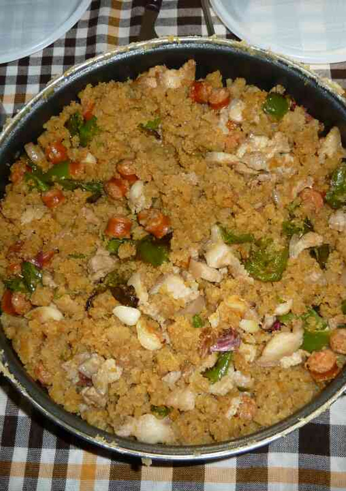 Una foto de Migas de harina con naranja
