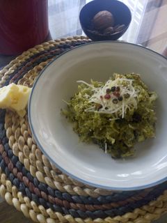 Una foto de Revuelto de brócoli y queso