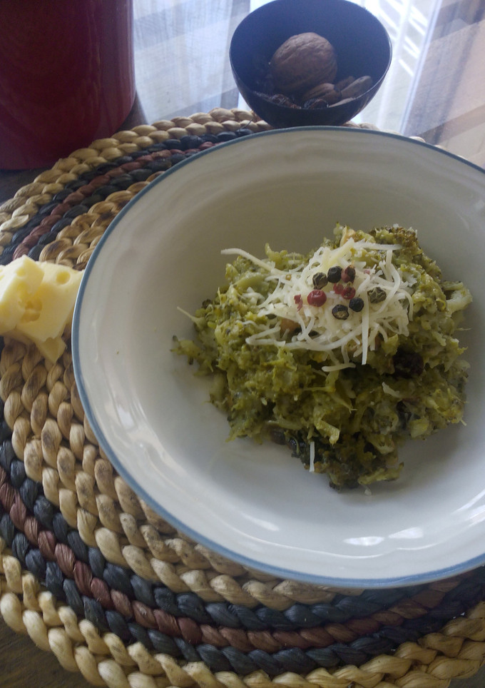 Una foto de Revuelto de brócoli y queso