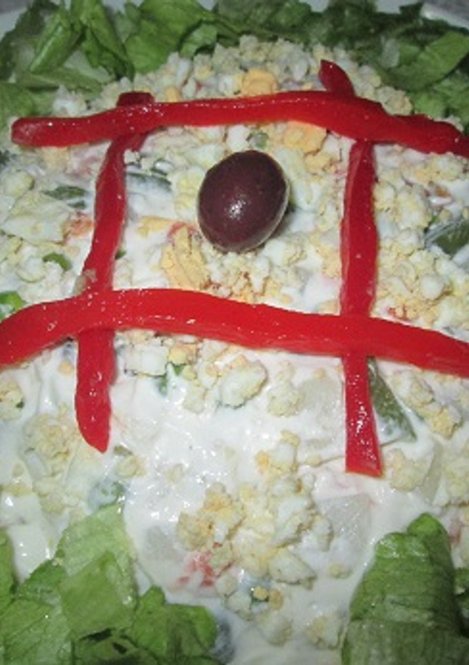 Una foto de Ensaladilla con pechuga de pavo y mayonesa al limón