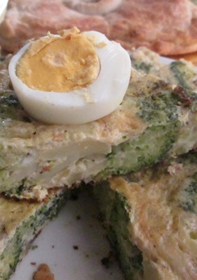 Una foto de Tortilla de brócoli deliciosa