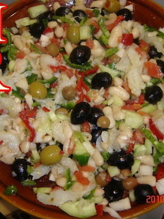 Una foto de Ensalada de judías, empedrat