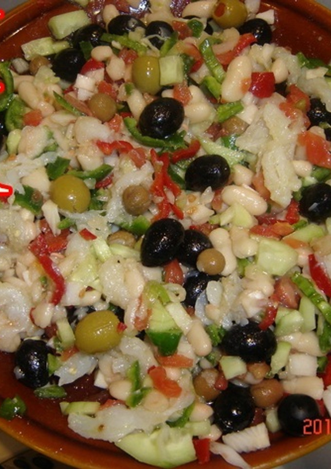 Una foto de Ensalada de judías, empedrat