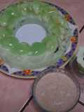 Postre de Piña y limón con salsa al Ron