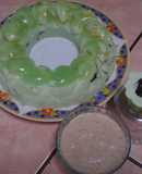 Postre de Piña y limón con salsa al Ron