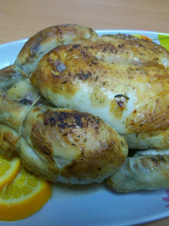Una foto de Pollo al horno a la naranja