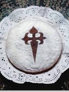 Una foto de Tarta de Santiago