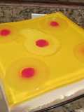 Volteado de piña, versión gelatina