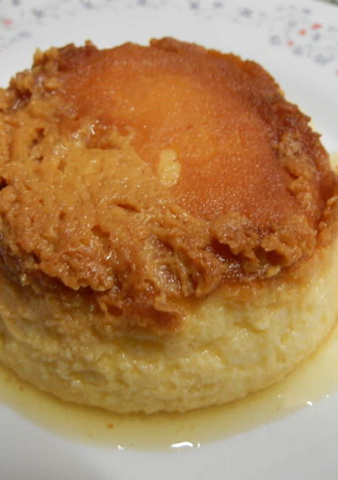 Una foto de Flan de queso tetilla