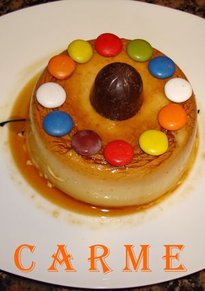 Una foto de Flan infantil