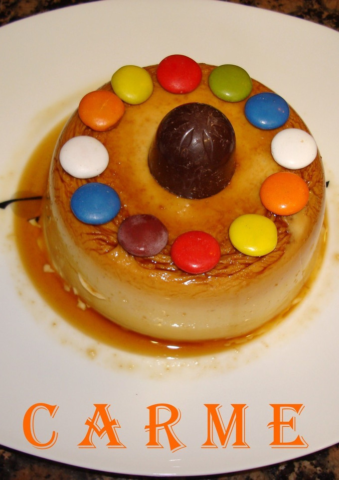 Una foto de Flan infantil