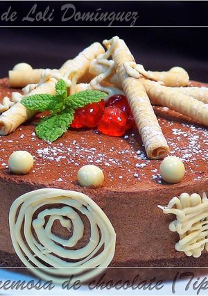 Una foto de Tarta cremosa de chocolate (Tipo mousse)