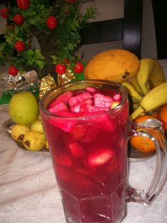 Una foto de Agua de betabel o remolacha