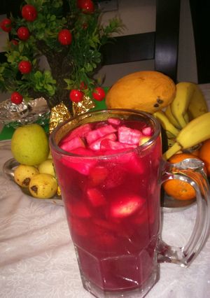 Una foto de Agua de betabel o remolacha
