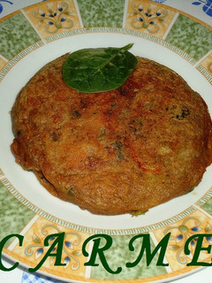 Una foto de Tortilla de la huerta