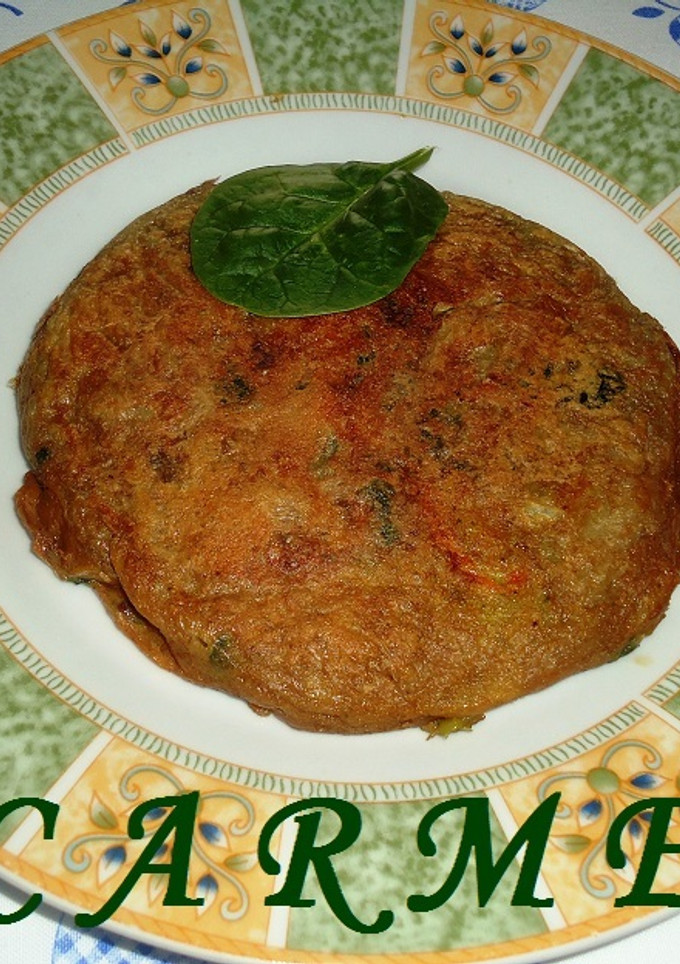 Una foto de Tortilla de la huerta