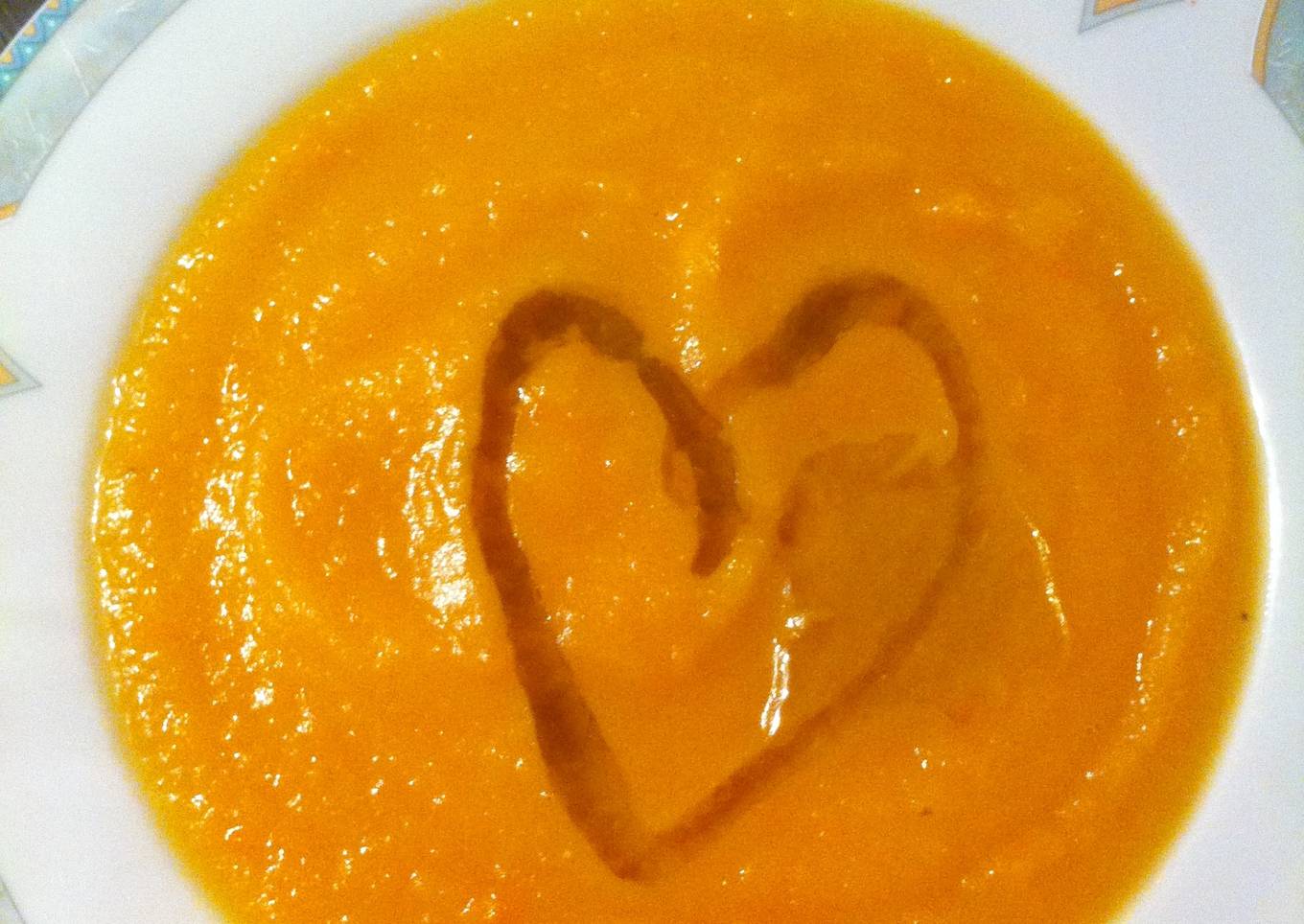 Crema de papas y calabaza