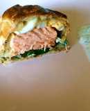 Salmón en hojaldre (Coulibiac ruso)