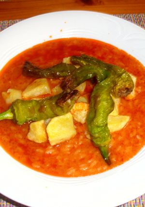 Una foto de Arroz con tomate