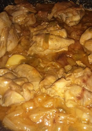 Una foto de Contramuslos de pavo al vino