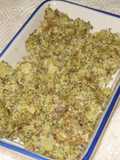 Brocoli picada con queso 