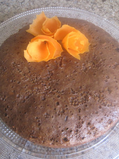 Una foto de Bizcocho de chocolate y zanahoria