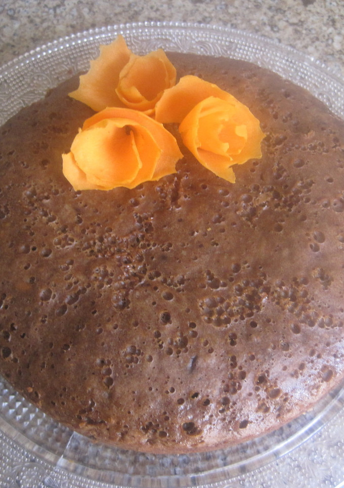 Una foto de Bizcocho de chocolate y zanahoria