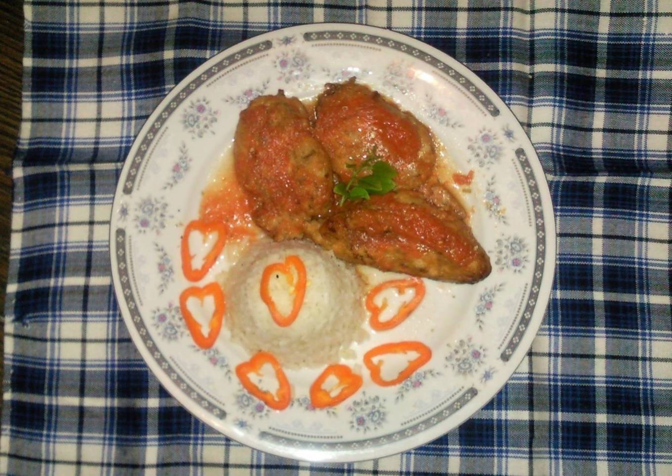 Tortitas de carne deshebrada